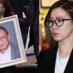 永别了！许绍雄出殡，女儿许惠菁捧遗照、佘诗曼强忍泪水……