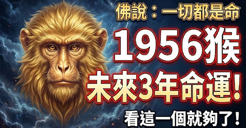 1956年「70歲猴」的未來3年，佛說一切都是命！此生不易，何人知！看這一個就夠了！