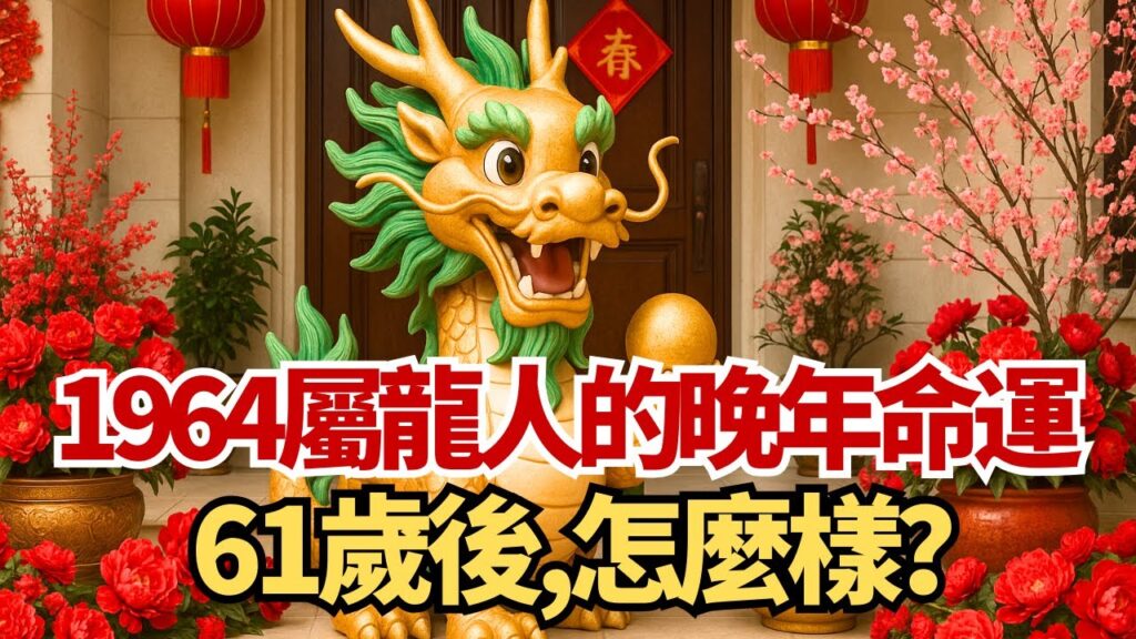 1964年屬龍人的晚年命運，61歲後，會怎麼樣？